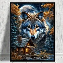 一套钻石画套装，全钻钻石画套装，钻石点画DIY，全钻艺术工艺品，适合家居墙面装饰礼品，钻石画套装 - 圓鑽 - 查看 5