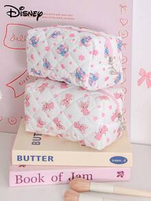 Disney Quilted Ditsy Floral Makeup Bags Handle Cosmetic Make Up Organizer Toiletry Bag Portable Travel Makeup Pouch Bags And Purses Pencil Case - Multicolor - View 4