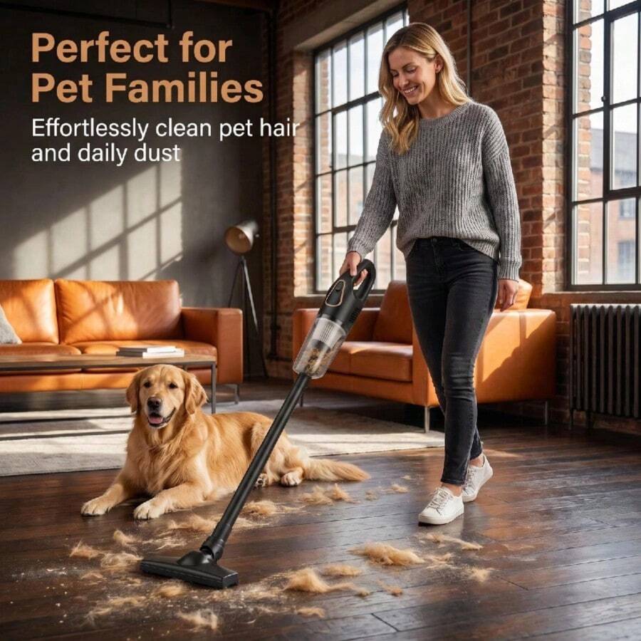Wireless Vacuum Cleaner | Cordless Handheld Stick Vacuum For Home Carpet Pet Hair Hard Floor - Black - View 1