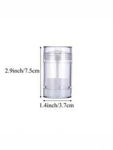 5/8/1 pièce Tubes vides pour masque à l'argile, flacons vides pour déodorant, tubes en plastique pour baume à lèvres, flacons ronds rechargeables avec bouchon à vis pour déodorant, convient pour le rouge à lèvres DIY, la crème solaire, les crayons - Multicolore - Voir 4