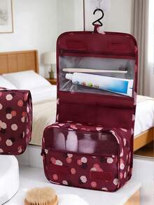 1个夏季旅行化妆包,多功能假日化妆包,大容量洗漱包,女士便携式化妆包,双层化妆包,旅行收纳包,旅行必备,假日必备,浴室用品,适用于口红、化妆刷、眼影盘、护肤霜、纸巾、面膜等,化妆品收纳整理,母亲节、生日、伴娘、毕业、周年纪念日的理想礼物 - 多色 - 查看 17