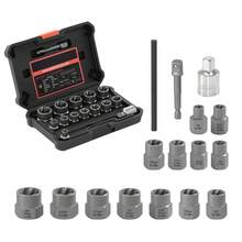 Bolt Extractor Kit, 16 Pieces Impact Bolt & Nut Remover Set With Adapters And Pin Punch, Solid Storage Case, Cr-Mo Steel For Removing Damaged, Rusted, Stripped, Rounded Bolts, Nuts And Screws - Bolt Extractor Kit, 16 Pieces - View 8