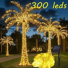 1pc Solar Tubular String Lights 50-300 LEDs 8 Lighting Modes Waterproof Outdoor Garden Tree Christmas Wedding Valentine's Day Party Decoration Lights - Multiple Styles - View 4