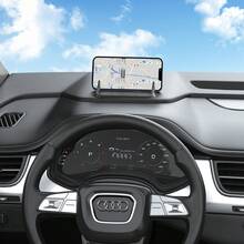 Giá đỡ điện thoại bằng silicon cho ô tô, giá đỡ để bàn - màu đen - Xem 3