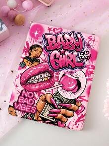 1 chiếc ốp bảo vệ máy tính bảng thiết kế graffiti đường phố retro màu hồng, tương thích với iPad 10.2 inch 2021/2020 thế hệ 10/9/8, (A16) 11 inch thế hệ 11 2025, tương thích với Samsung Galaxy Tab A8 10.5 inch 2022, ốp bảo vệ máy tính bảng có khe cắm bút cảm ứng, hỗ trợ chức năng tự động tắt/mở màn hình. - Nhiều màu - Xem 1
