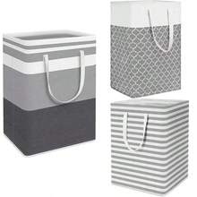 New Waterproof Fabric Laundry Basket Simple Clothes Sundries Storage Box Foldable Bag Large Capacity Laundry Basket - STYLE-a_black - View 6