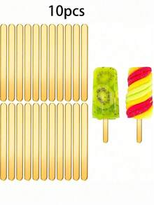 1/10/20 chiếc khuôn làm kem que, kem tươi, bánh que, khuôn làm kem tráng gương bằng acrylic có thể tái sử dụng, dùng làm kem tự làm, bánh que, kẹo, quà tặng, đồ thủ công tự làm cho bữa tiệc - Nhiều màu - Xem 15