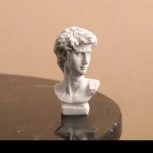 1PC Estátua Nórdica da Harpa de Vénus, Escultura da Mitologia Grega, Figura de Arte em Resina, Busto de David e Apolo, Decoração para Casa, Sala de Estar e Secretária, Modelo de Esboço, Presente - Multicolorido - Ver 8