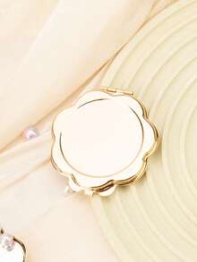 1pc Floral Mini Double-Sided Makeup Mirror, Portable High Definition Compact Mirror For Touch-Up, Foldable Handheld Mirror Essential For Women - Multicolor - View 21