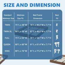 Minimalist Wood Platform Bed Frame - Sturdy Wooden Bed With Slat Support, No Headboard, No Box Spring, Easy Assembly - Coffee Brown - View 7