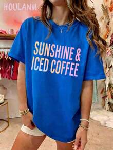 Tropicoqueta OutfitsFort Worth, Texas East. 1849 Cowboy Horse Desert Landscape Graphic T-Shirt - Casual Crew Neck Cotton Tees, Summer Breathable, Per - 藍色3 - 查看 11