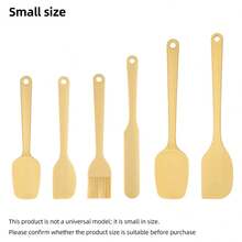 Bộ 6 dụng cụ làm bánh bằng silicon - Gồm thìa silicon nhỏ, thìa silicon hình chữ T, cọ phết bơ/dầu. Bộ dụng cụ làm bánh đa năng chịu nhiệt (Sản phẩm này không phải là kích thước tiêu chuẩn, kích thước tương đối nhỏ. Vui lòng xác nhận kích thước sản phẩm phù hợp trước khi mua). - Nhiều màu - Xem 14