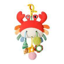 Baby Soothing Toy Crab Pull-String Stroller Charm - Multicolor - View 11