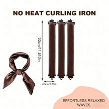 Bộ uốn tóc không cần sấy qua đêm 4 trong 1, gồm 4 máy uốn và khăn quấn, phù hợp với mọi loại tóc, dễ tạo kiểu, dành cho người lớn, là món quà lý tưởng. - Cà phê - Xem 4