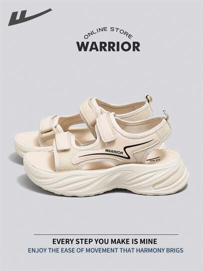  Warrior 夏季女士运动凉鞋，舒适柔软鞋底，时尚百搭，低调风格，休闲百搭，适合户外旅行、通勤、多种场合的沙滩漫步。