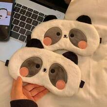 1pc Cute Cartoon Eye Mask, Sleep Mask, Pig, Frog, Panda Cartoon Funny Cute Unisex Sleep Mask, Travel Essential, Cruise Essential, Holiday Essential - A - View 4