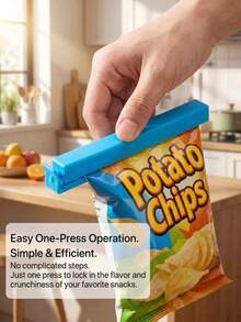 20/15/10/5/2pcs Set Food Bag Sealing Clips, Plastic Bag Clips In Various Sizes, Suitable For Snacks, Coffee, Chips And Other Food Storage Bags - Multicolor - View 2