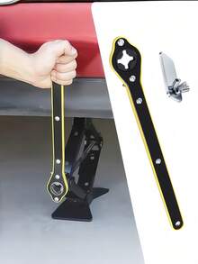 Bộ dụng cụ nâng xe hơi gồm 1 cờ lê bánh cóc, cờ lê bánh cóc kéo dài, cờ lê nâng bằng kim loại bền chắc với núm xoay 360°, dễ dàng lắp ráp và tháo rời. Bao gồm (1 cờ lê và 1 bộ chuyển đổi) - Một kích cỡ phù hợp cho tất cả - Xem 9