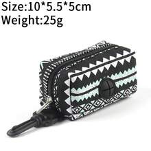 Dispensador portátil de bolsas para recoger cachorros y gatos, soporte para residuos de excrementos de perros, organizador de basura al aire libre, suministros para mascotas, bolsas de basura - Leopardo - Ver 13