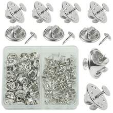 50pcs/Box DIY Safety Pin Base, Multicolor Butterfly Clips & Tack Pins, Includes 25pcs Butterfly Clips & 25pcs Tack Pins, Suitable For DIY Jewelry Making, Handmade Badge Accessories, Hat Clips, Clothing Pins, Butterfly Clips, Decorative Fasteners, Tie Clips And Replacement Parts Craft Materials - Butterfly Clasp (25pcs) + Spiky Pin (25pcs) / Box - View 7