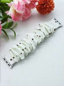 1個波點彈性髮圈，適用於38mm/40mm/41mm/42mm/44mm/45mm/46mm/49mm，兼容Ultra/SE/S10/S9/8/7/6/5/4/3/2/1，適合春夏秋冬，時尚優雅，易於佩戴，適用於工作、約會、聚會、運動 - 常規款 - 查看 24