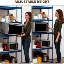 5 - Tier Heavy Duty Garage Storage Shelves, 48 Inch Lx 18 Inchx 72 Inch H Metal Adjustable Shelving Unit, 2500 Lbs Capacity Metal Shelving Racks Kitchen Pantry Basement Bathroom Laundry - 48" L X 18" W X 72" H - View 6