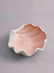 1个陶瓷首饰托盘（粉色和白色），装饰托盘，可用于展示戒指、耳环、项链，送给女性的礼物，母亲节礼物 - 1 - 查看 10