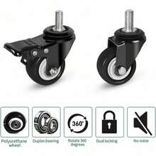 Small Caster Wheels - A - View 7