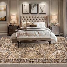Living Room Bedroom Large Rug, Vintage Low Pile Carpet |   Soft Machine Washable Indoor Home Decor For Dining Room Office - DT nhiều màu - Xem 6