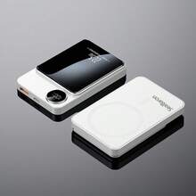 맥세이프 보조배터리 10000mAh 무선 대용량 가벼운 아이폰 갤럭시 사용가능 - 퍼플 - 보기 5
