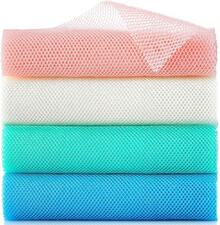 4 Pieces African Exfoliating Net, Long African Net Sponge, Nylon African Net Cloth, Exfoliating Washcloth, Body Scrubbers For Use In Shower, Back Scrubber Skin Smoothers For Bath (Multicolor 4) - White - View 1