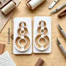 Abstract Boho Polymer Clay Cutting Mold, Bohemian Abstract Clay Cutters, Suitable For Earrings, Brooches, Pendants, High Precision Polymer Clay Or Modeling Clay Molds, Perfect For Handmade Crafts And Projects, Ideal For Jewelry Making, Craft Materials - Abstract Boho - View 3