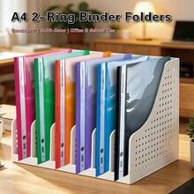 6 bìa đựng tài liệu rời 2 lỗ bằng nhựa PP trong suốt khổ A4, dùng cho văn phòng, trường học, đựng hồ sơ thi, tài liệu kinh doanh. - Bộ - Xem 1
