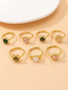 1pc Fashionable & Elegant Open Ring For Women, Suitable For Daily Wear, Gift - Gold - View 10