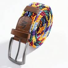 Unisex Multicolor Woven Waist Belt, Assorted Color Options Stylish Braided Strap As Wardrobe Essential Everyday Outfit Matching, Durable Well-Crafted Woven Construction Delivers Long-Lasting Wear And Stable Shaping, Classic Y2K Inspired Design Fits Seamlessly With Shorts, Trousers And Casual Daily Attire, Flexible Comfortable Fit Suits Different Body Shapes And Dressing Styles, Sleek Casual Elevates Simple Outfits With Layered Fashion Sense, Lightweight Easy-To-Match Design Daily Leisure, Casual Outings And Routine Styling, Timeless Wardrobe Accessory With Retro Vibe, Delicate Practical Choice Holiday Occasions, Thoughtful Present Sharing With Friends And Heartfelt Mother'S Day Gifting - Seven Colors - View 3
