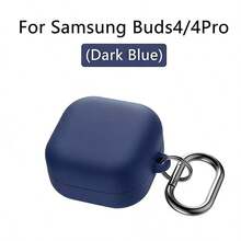 Tương thích với ốp lưng silicon mềm cho tai nghe Galaxy Buds 4/4Pro. - Màu xanh lam - Xem 8