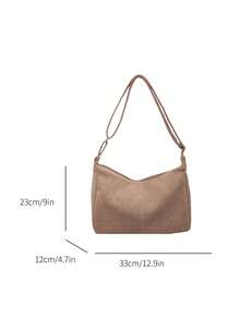 Bolso de hombro para mujer, nuevo diseño de moda, elegante y con estilo - Caqui 2 - Ver 3