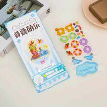 新款 3D 可堆疊貼紙 浮雕貼紙 小雕像裝飾 玩具貼紙 New Horizons 小巧可愛 - 彩色 - 查看 9