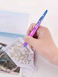 Bộ dụng cụ bút đính đá 5D, ruột bút đính đá, thích hợp cho việc tự làm và thủ công. - Xem 2