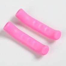 1對 75*15mm 防滑矽膠煞車把手套，通用於登山車/公路車/摺疊車，9色可選，耐磨防水，防止刮傷，輕量化，安裝簡單（浸泡溫水），高CP值單車禮物 - 自行車 煞車 保護套 - 查看 20