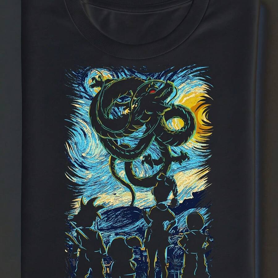 Evoción en la noche estrell - Negro - Ver 1