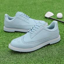 Men's Golf Shoes, Suitable For All Seasons, Snug Fit, Durable Construction, Rubber Anti-Slip Outsole, Comfortable Lining, Free Swing, Enjoy Sports, Multiple Colors, Popular Globally - Light Grey - View 2