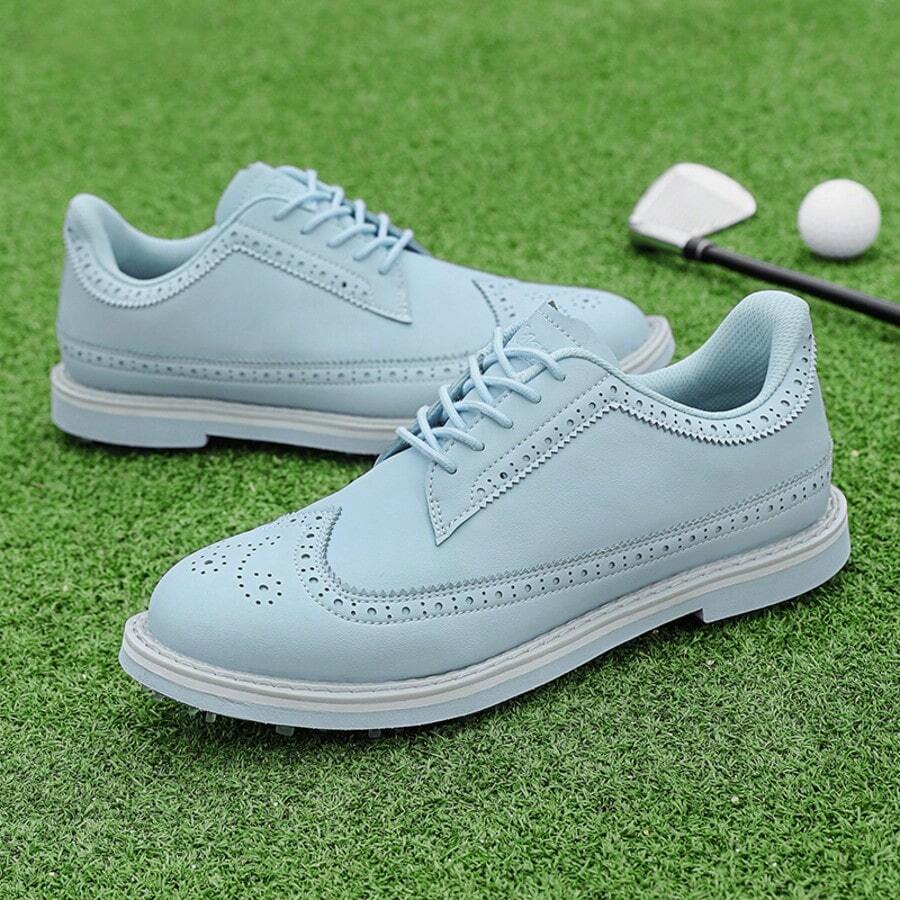 Men's Golf Shoes, Suitable For All Seasons, Snug Fit, Durable Construction, Rubber Anti-Slip Outsole, Comfortable Lining, Free Swing, Enjoy Sports, Multiple Colors, Popular Globally