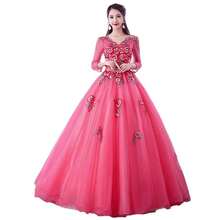 Color Yarn Tutu Dress Evening Dress - 西瓜紅 - 查看 6