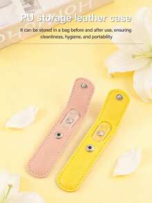 Bộ dũa móng tay 6 món/2 món, gồm hộp đựng bằng da và dũa móng tay trong suốt; Bộ dũa móng tay mini bao gồm một miếng đánh bóng bằng thủy tinh để làm sáng móng, cùng với một dũa móng tay pha lê để trang trí móng; Dụng cụ đa năng trong suốt - Nhiều màu - Xem 7