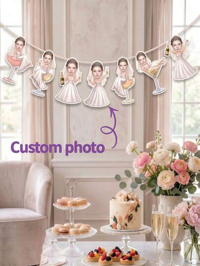 7 món đồ trang trí tiệc độc thân hình cô dâu in hình mặt cô dâu theo yêu cầu, banner in ảnh tùy chỉnh, đồ trang trí tiệc độc thân bằng ống hút, quà tặng tiệc, banner hình mặt cô dâu ngộ nghĩnh, banner hình mặt cô dâu cho tiệc độc thân, banner trang trí tiệc hình mặt tùy chỉnh, đồ trang trí hình đầu to