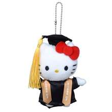 1個可愛畢業季Hello Kitty絨毛吊飾，美式畢業袍與博士帽KT貓絨毛娃娃，畢業禮物 - 彩色 - 查看 7