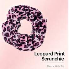 1 pieza Coletero de poliéster con estampado de leopardo, adecuado para todas las estaciones - Rosa - Ver 4