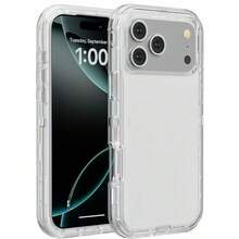 Ốp lưng điện thoại 3 trong 1 dày dặn, trong suốt, chất liệu lai TPU+PC, chống sốc và chống rơi vỡ, tương thích với iPhone 17/17Pro/17Promax/16/15/14/13 Pro Max X XR, Galaxy S25/S24/S23 Ultra Plus, Honor, Note và các dòng điện thoại khác. - Trong sáng - Xem 1