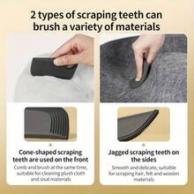 1 chiếc bàn chải đa năng màu đen chuyên dụng để loại bỏ lông thú cưng, lông bàn chải mềm bằng silicon, nhẹ nhàng với vải, thích hợp sử dụng trong xe hơi và nhà cửa, loại bỏ lông mèo và chó hiệu quả, có thể tái sử dụng và dễ dàng vệ sinh, dụng cụ chăm sóc thú cưng hàng ngày thiết yếu. - Bàn chải tẩy lông đa năng - Xem 9